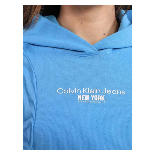 Calvin Klein Dames new york hoodie UTNA1292_blue large