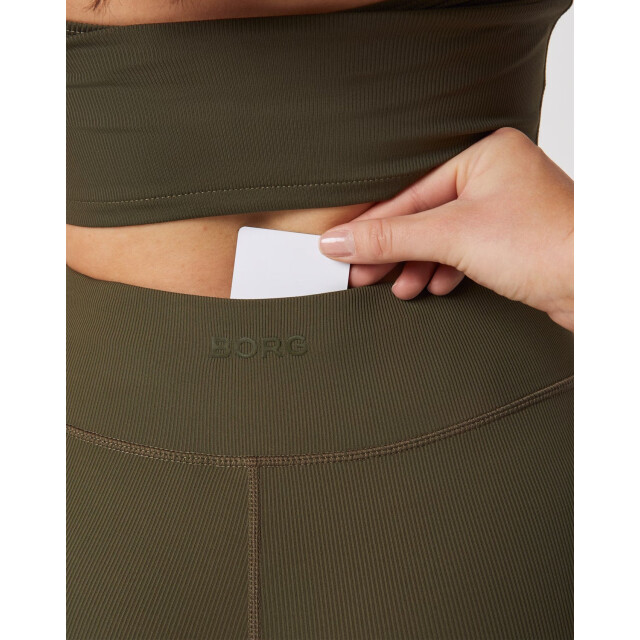 Björn Borg dames studio highwaist rib tights - maat xs 10002681-GN047 large