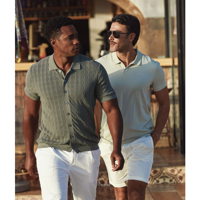 Blue Industry Het gebreide korte mouw overhemd | KBIS26-M10 large