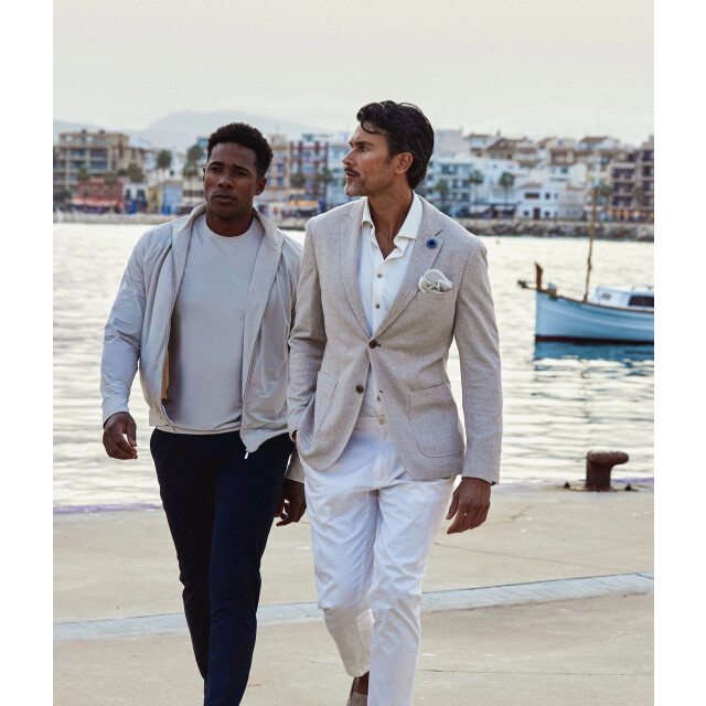 Blue Industry Het geweven colbert | JBIS26-M2 large