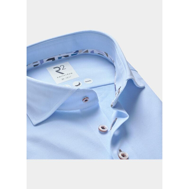 R2 Amsterdam Overhemd extra lange mouw solid technical dobby knitted 132.wsp.xls.001/018 203689 large