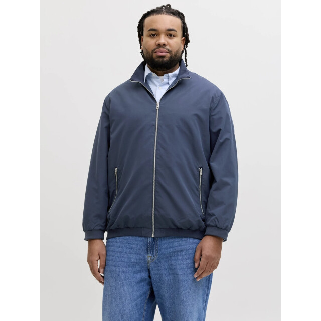 Jack & Jones Heren plus size bomberjack jjerush zomerjas effen donker 12231718-Navy Blazer large