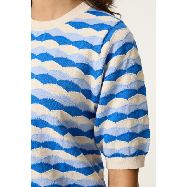 Garcia Jeans Trui ss ecru dessin 4219.08.0019 large