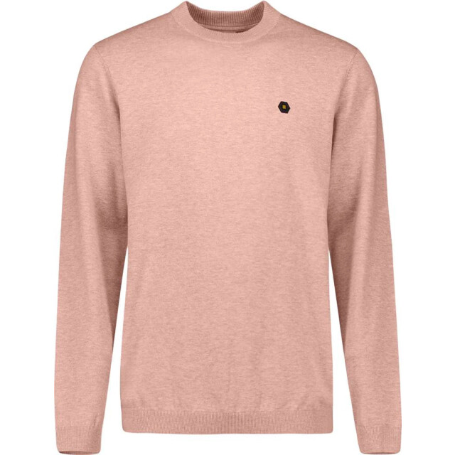 No Excess Pullover crew neck melange light mauve 31210190SN-346 large