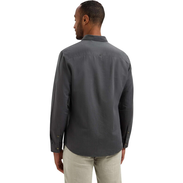 No Excess Shirt with linen dark steel 31470213SN-124 large