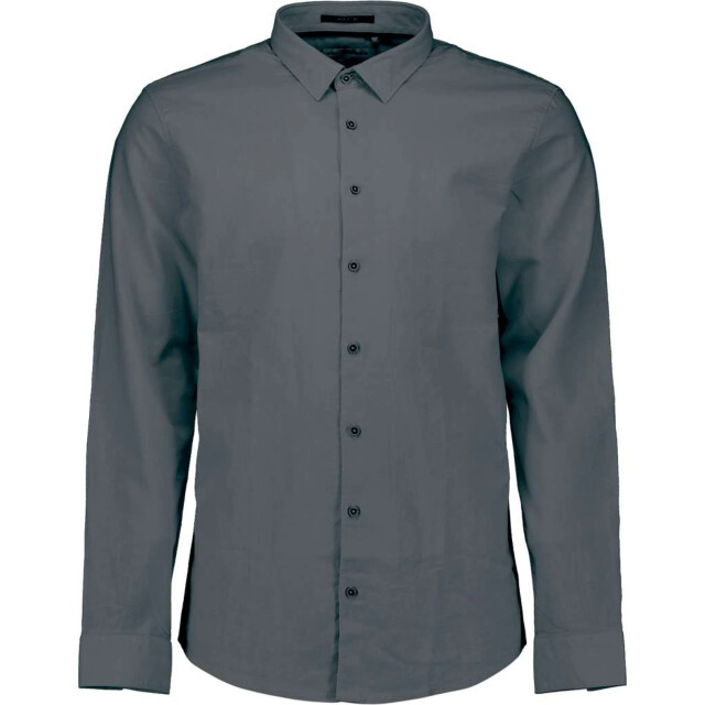 No Excess Shirt with linen dark steel 31470213SN-124 large