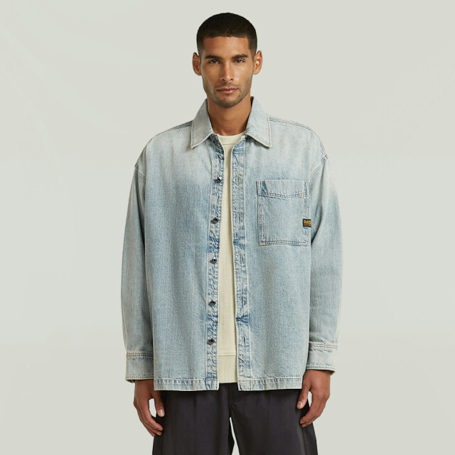 G-Star boxy fit overshirt d23007-e352 h947 vintage bornite 05633.264.0002 large