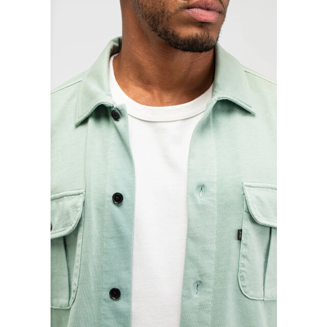 Butcher of Blue Phil jersey overshirt inari green M2613043-118 large