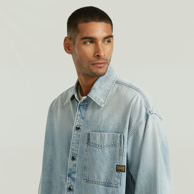 G-Star boxy fit overshirt d23007-e352 h947 vintage bornite 05633.264.0002 large