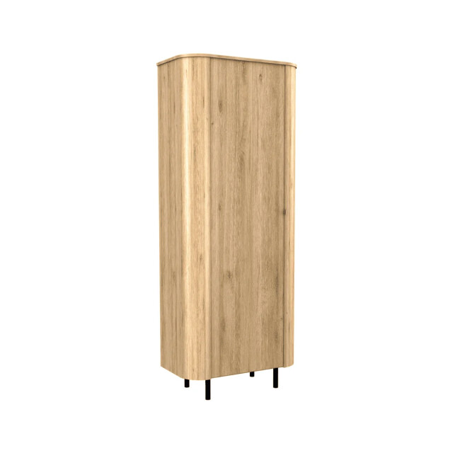 CaliCosy Dressoir met 1 deur afgeronde randen eikendecor hoogte 200 cm lucia 3516948 large