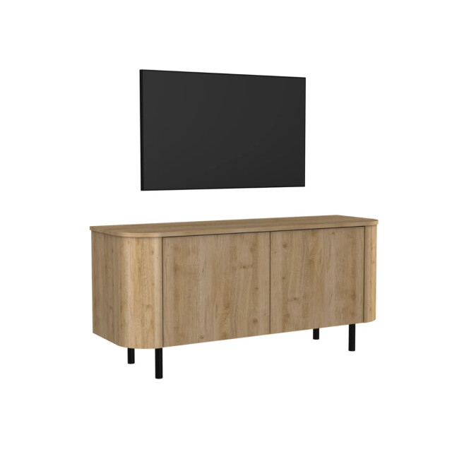 CaliCosy Tv-meubel 2 deuren afgeronde randen eikendecor l130,1 cm lucia 3516923 large