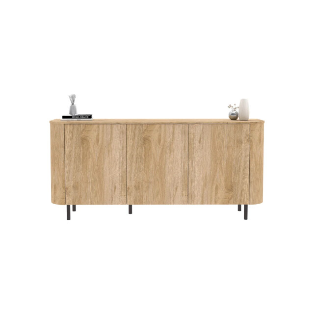 CaliCosy Dressoir 3 deuren afgeronde randen eikendecor l180,2 cm lucia 3516921 large