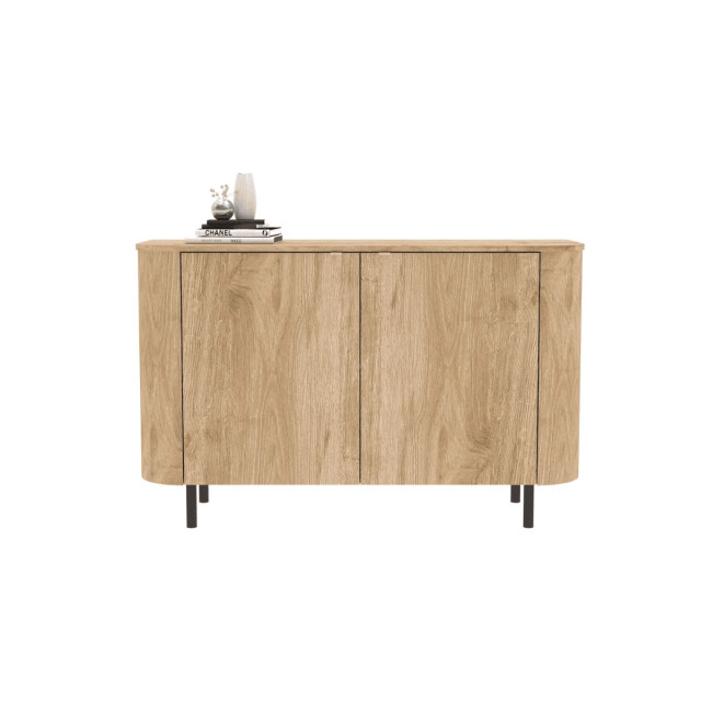 CaliCosy Dressoir met 2 deuren afgeronde randen eikendecor l130,1 cm lucia 3516922 large