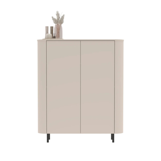 CaliCosy Opbergmeubel 2-deurs afgeronde randen cashmere l 130,1 cm bora 3516944 large