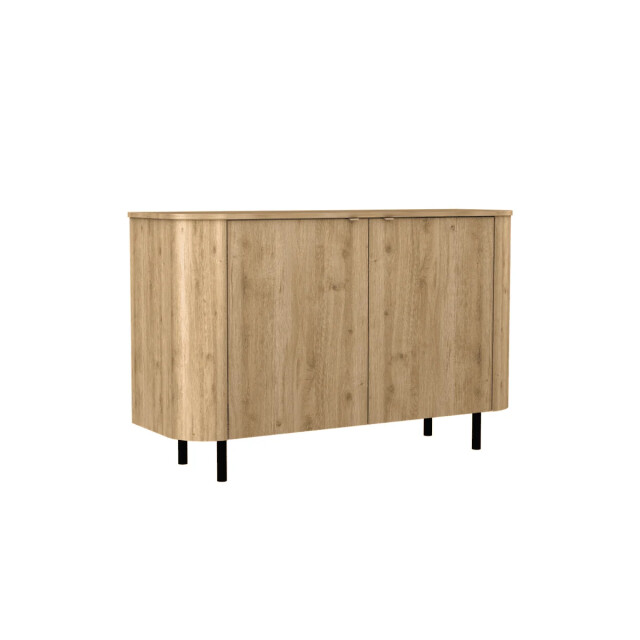 CaliCosy Dressoir met 2 deuren afgeronde randen eikendecor l130,1 cm lucia 3516922 large
