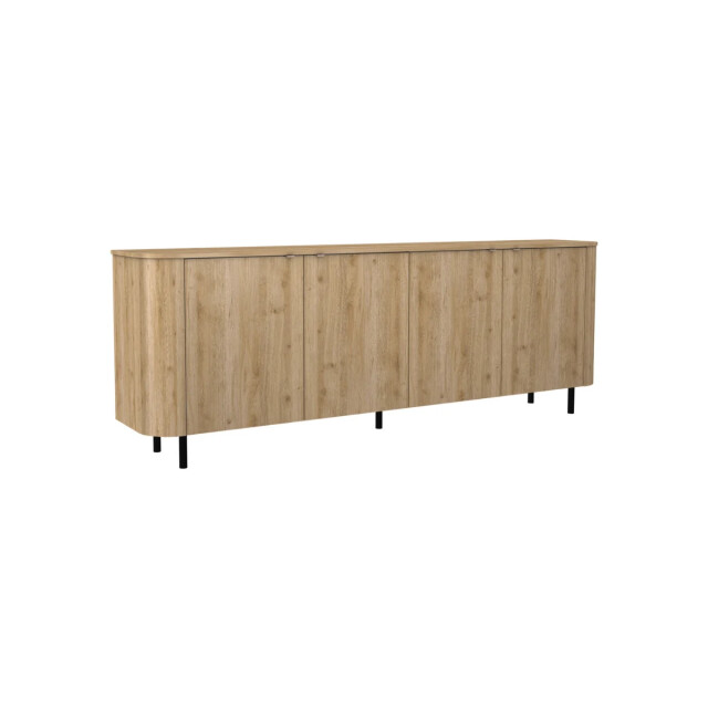 CaliCosy Dressoir met 4 deuren afgeronde randen eikendecor l 230 cm lucia 3516920 large