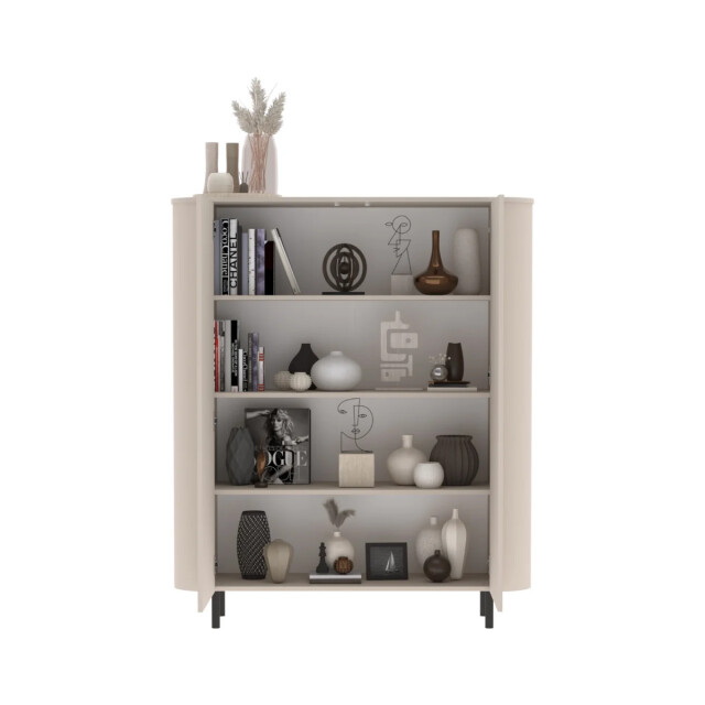 CaliCosy Opbergmeubel 2-deurs afgeronde randen cashmere l 130,1 cm bora 3516944 large