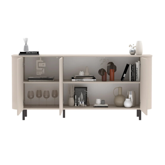 CaliCosy Dressoir met 3 deuren afgeronde randen cashmere l 180,2 cm bora 3516917 large