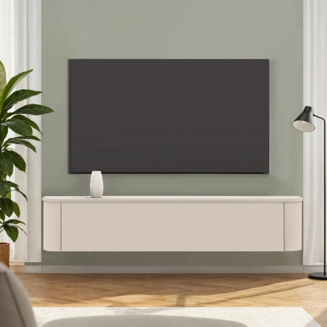 CaliCosy Hangend tv-meubel met 1 klepdeur kasjmier l 180 cm bora 3516914 large