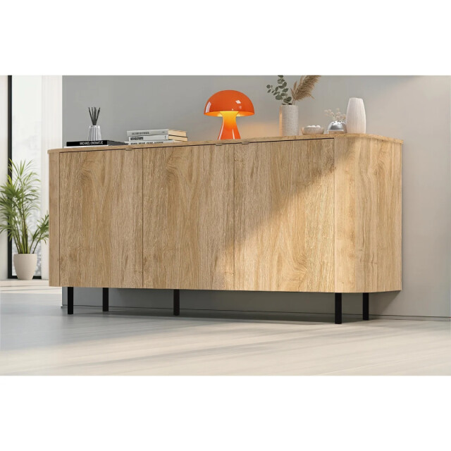 CaliCosy Dressoir 3 deuren afgeronde randen eikendecor l180,2 cm lucia 3516921 large