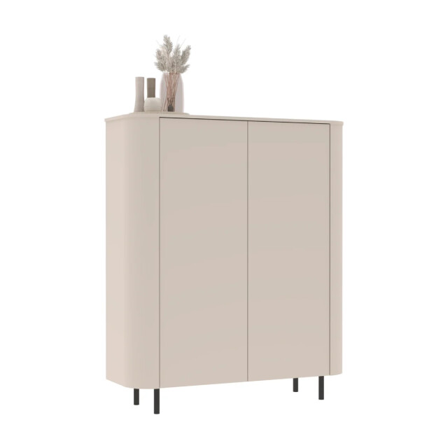 CaliCosy Opbergmeubel 2-deurs afgeronde randen cashmere l 130,1 cm bora 3516944 large