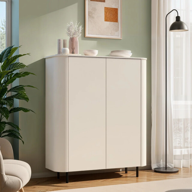 CaliCosy Opbergmeubel 2-deurs afgeronde randen cashmere l 130,1 cm bora 3516944 large