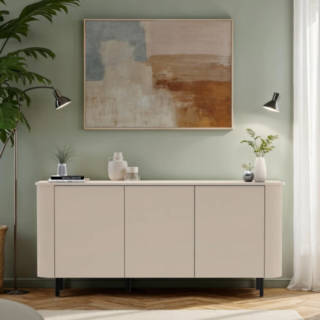 CaliCosy Dressoir met 3 deuren afgeronde randen cashmere l 180,2 cm bora 3516917 large