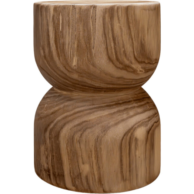 Indore Home woodville bijzettafel stool massief hout boomstam - 3212478 large