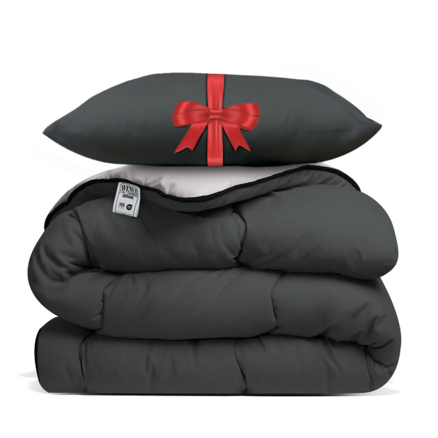 Avenue – dekbed zonder overtrek 200x200 cm /taupe + hoofdkussen 60x70 3518047 large