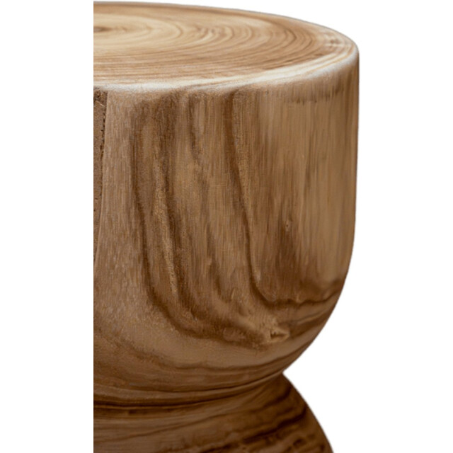 Indore Home woodville bijzettafel stool massief hout boomstam - 3212478 large