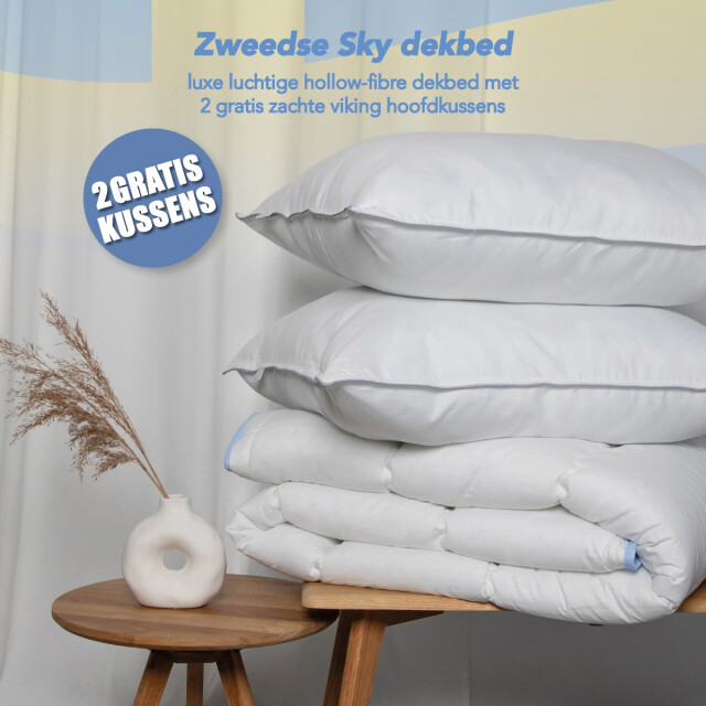Swedish Sky All year dekbed + 2 hoofdkussen litsjumeaux dekbed set 240x200 cm 3060072 large