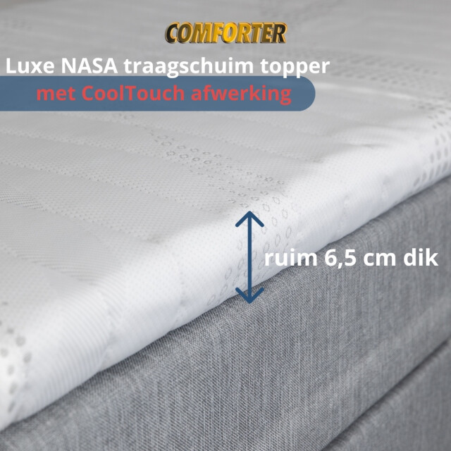 NachtrustOnline Comforter|topper nasa-visco-traagschuim split topmatras | met split|6,5cm 3060269 large