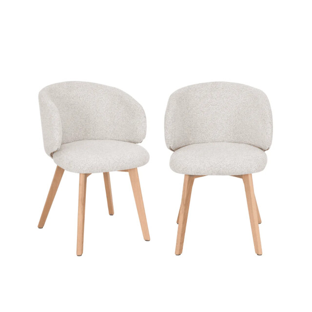 CaliCosy Stoelen set van 2, stof en massief houten poten h79 cm solÈne 3518555 large