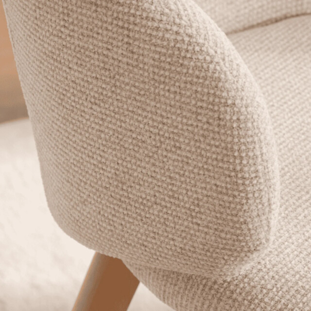 CaliCosy Stoelen set van 2, stof en massief houten poten h79 cm solÈne 3518555 large