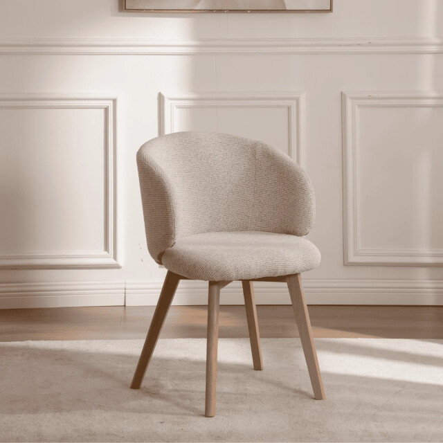 CaliCosy Stoelen set van 2, stof en massief houten poten h79 cm solÈne 3518555 large