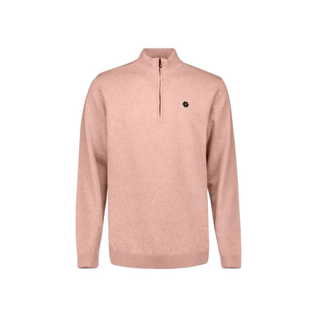 No Excess Pullover stand up collar half zip m light mauve 31210195SN-346 large