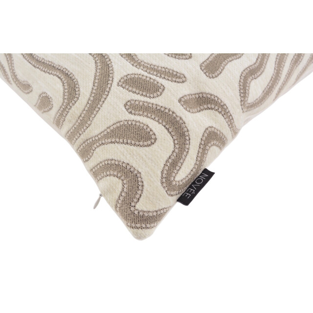 NOVÉE Sierkussen chenille flow crème | 30 x 50 cm | velvet/polyester 3662213 large