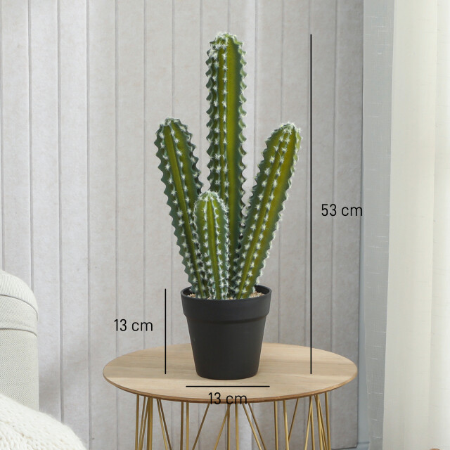 4goodz Kunstplant cactus 53 cm groot met pot realistisch groen 3519665 large