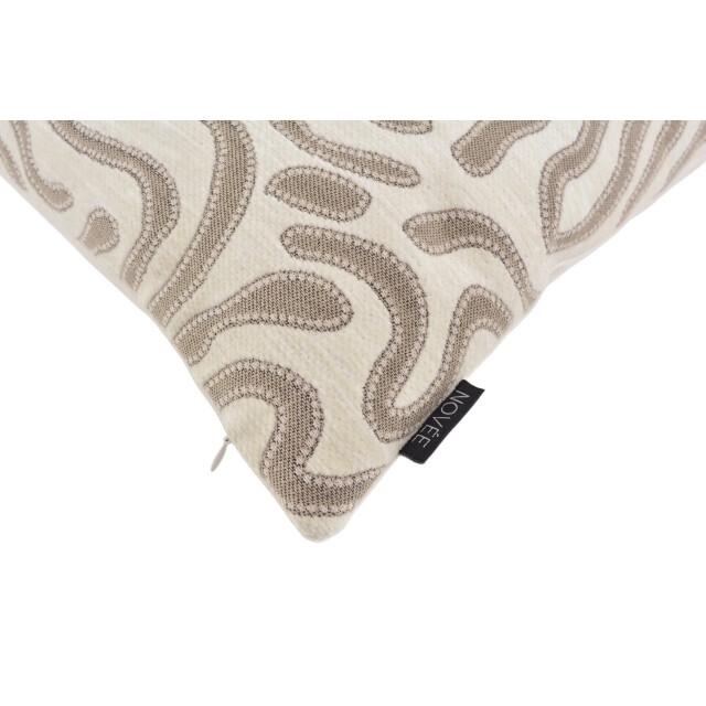 NOVÉE Sierkussen chenille flow crème | 30 x 50 cm | velvet/polyester 3662213 large
