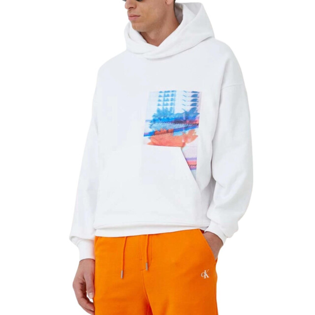 Calvin Klein Heren regular hoodie UTNA1265_brightwhite large