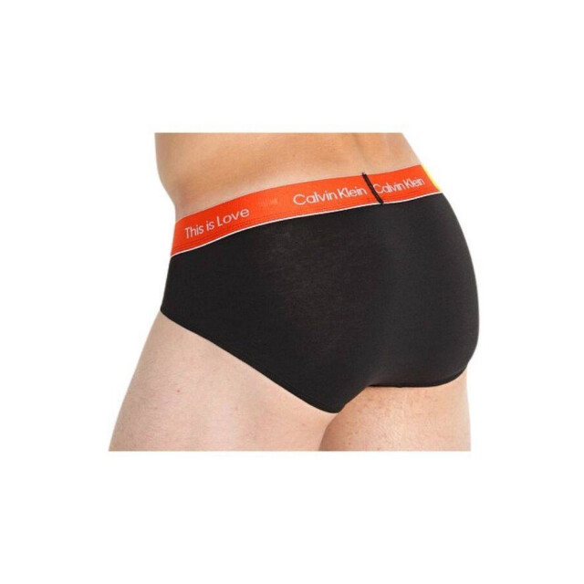 Calvin Klein Heren logo contrast tailleband slip UTNA1100_blackorangeyellow large