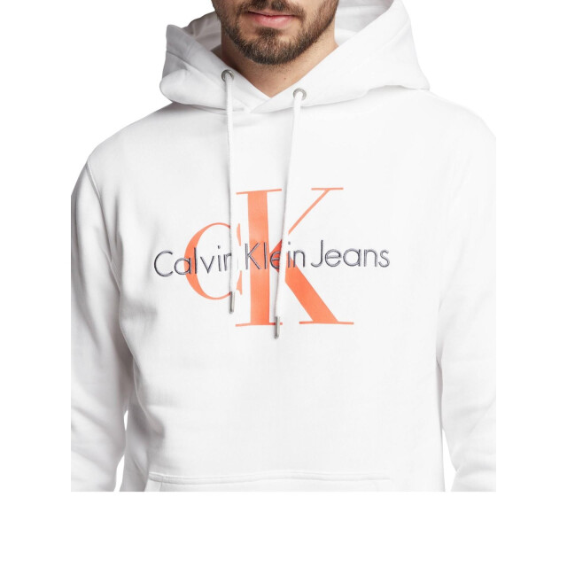 Calvin Klein Heren logo katoenen hoodie UTNA1274_brightwhite large