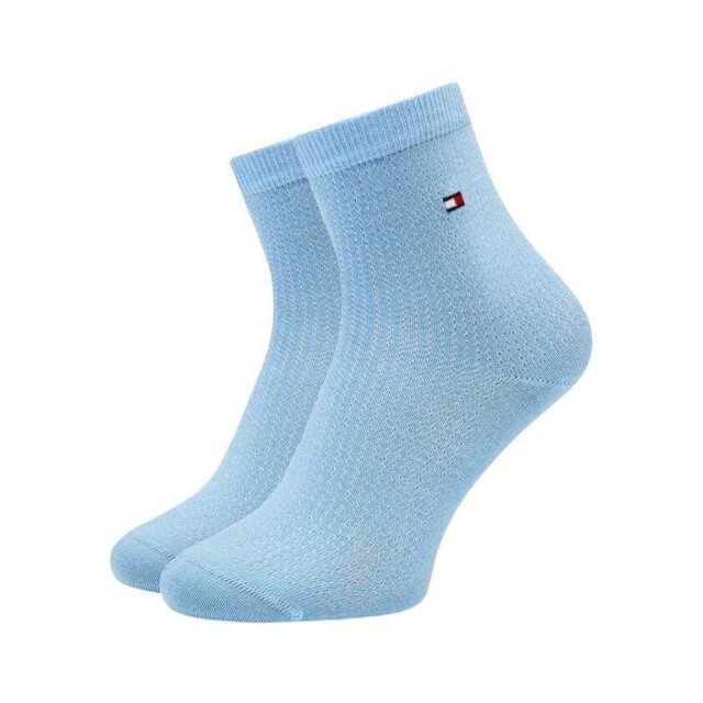 Tommy Hilfiger Dames effen enkelsokken van katoenmix (set van 2) UTNA699_blue large