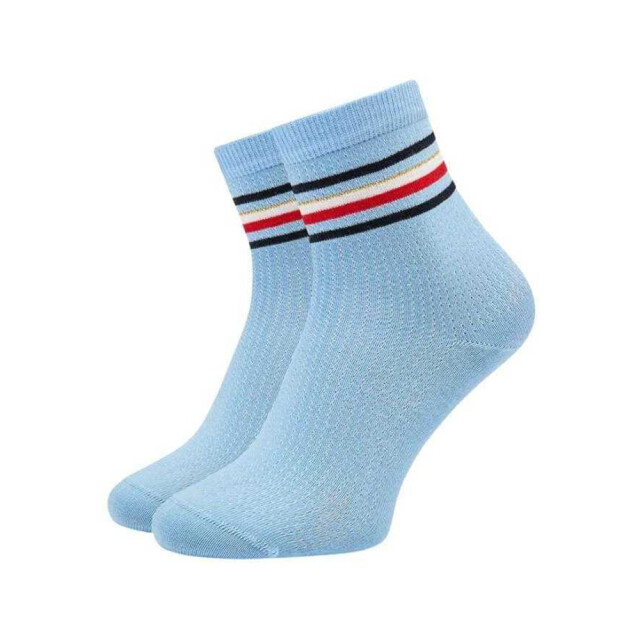 Tommy Hilfiger Dames effen enkelsokken van katoenmix (set van 2) UTNA699_blue large