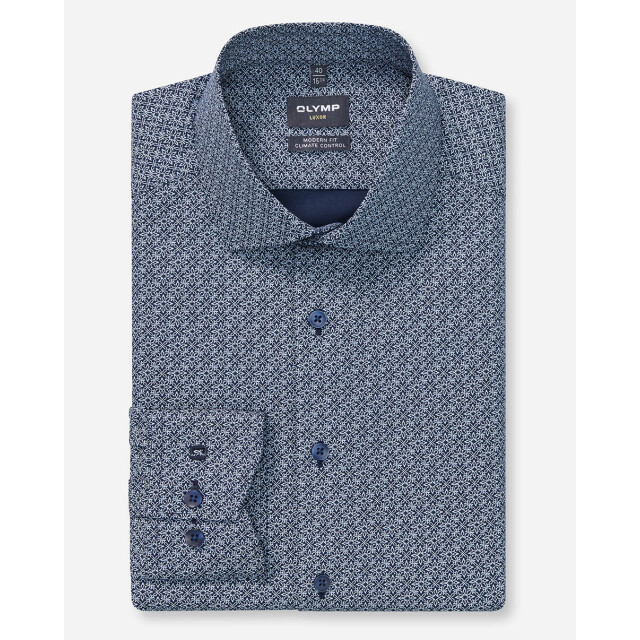 Olymp Business overhemd donker 107138-001-39 large