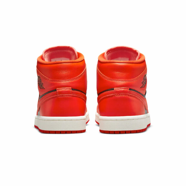 Nike unisex air jordan 1 mid se sneakers multicolour/oranje/rood/zwart maat DM3381-600 large