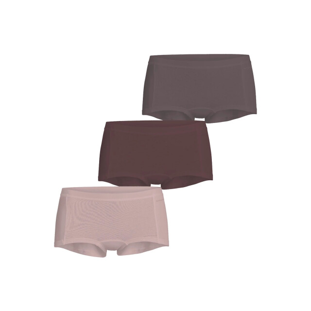 Björn Borg dames minishort core 3-pack bruin/grijs/multicolour/roze maat xxl 10002365-MP002 large