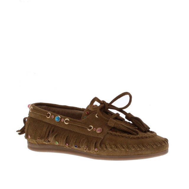 Miss Behave Fosca dames loafer | maat: | kleur: | dames loafers | materiaal: suède 111201 large