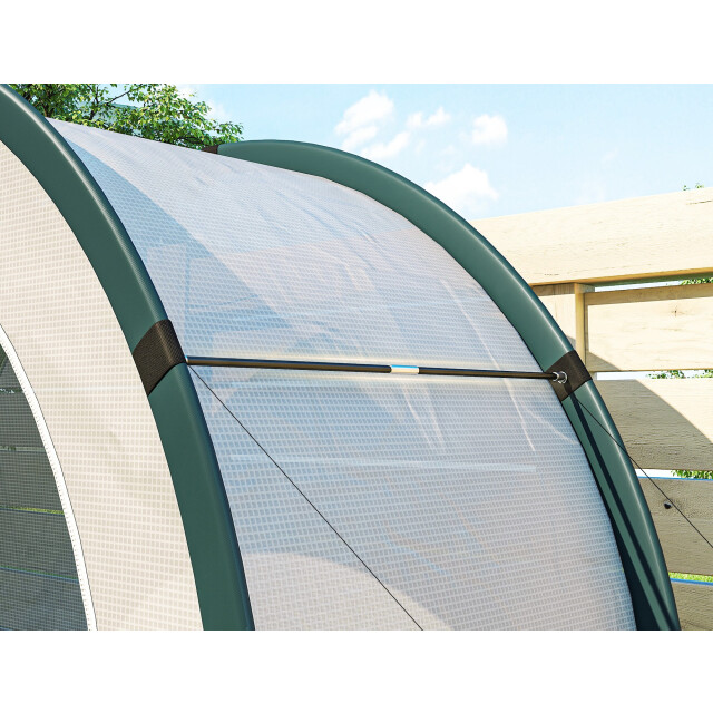 4goodz Kweekkas met gewelfde bovenkant 200 x 80 x 164 cm groen 3522748 large