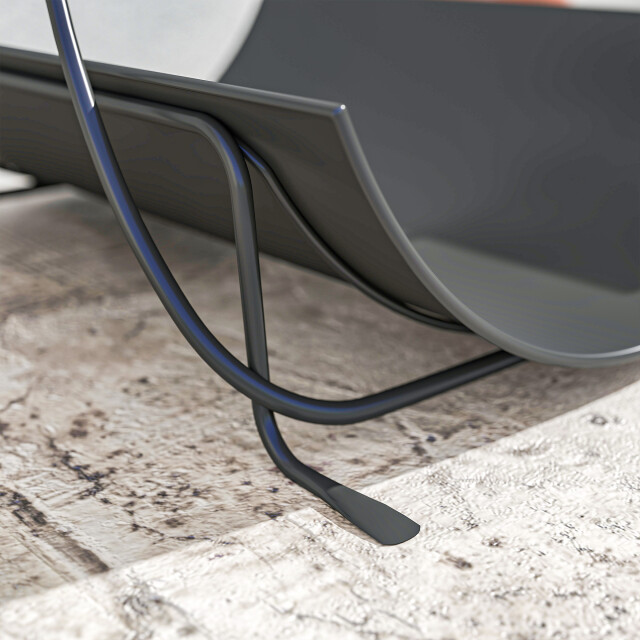 4goodz Haardhoutrek metaal voor binnen 51x38x33cm met handvat - 3522416 large